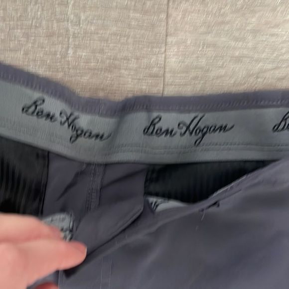 Ben Hogan Mens Light Weight Dark Grey Purpley Shorts Size 32 - Picture 4 of 5